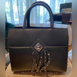 Celine Dion Legato Bag in black leather